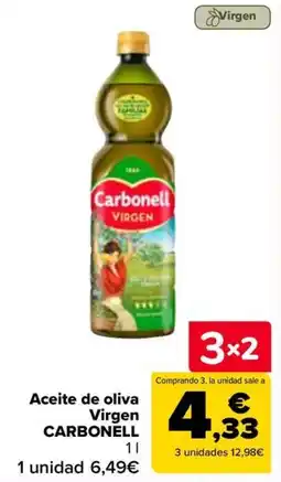 Carrefour Carbonell aceite de oliva virgen oferta