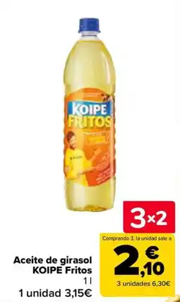 Carrefour Koipe Fritos Aceite de girasol oferta