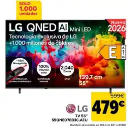 Carrefour LG QNED AI Mini LED TV 55" oferta