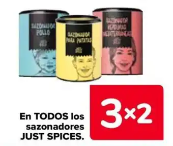 Carrefour Just Spices sazonadores oferta