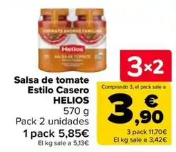Carrefour Helios salsa de tomate estilo casero oferta