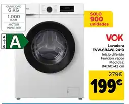 Carrefour VOK lavadora evw-6bawl2410 oferta