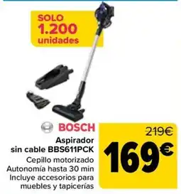 Carrefour Bosch Aspirador sin cable BBS611PCK oferta