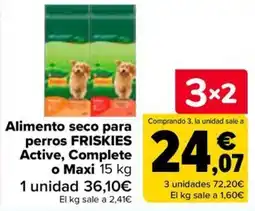 Carrefour Friskies Active Complete o Maxi oferta