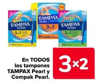 Carrefour Tampax Pearl y Compak Pearl oferta