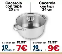 Carrefour Cacerola con tapa oferta