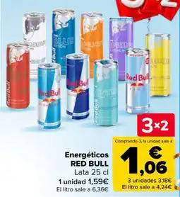 Carrefour Energéticos red bull oferta