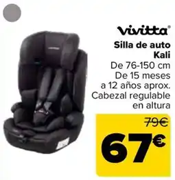 Carrefour Vivitta silla de auto kali oferta