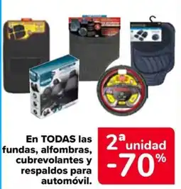 Carrefour En todas las fundas, alfombras, cubrevolantes y respaldos para automóvil. oferta