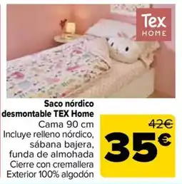 Carrefour Tex Home saco nórdico desmontable oferta