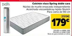 Carrefour Dröm colchón visco spring doble cara oferta