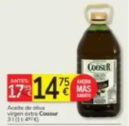Consum Coosur aceite de oliva virgen extra oferta