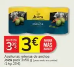 Consum Jolca aceitunas rellenas de anchoa oferta
