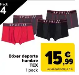 Carrefour Spuhi boxer deporte hombre tex oferta
