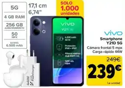 Carrefour vivo smartphone y21d 5g oferta