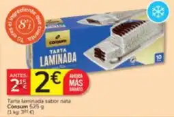 Consum Consum tarta laminada sabor nata oferta