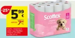Consum Scottex papel higiénico doble capa original oferta