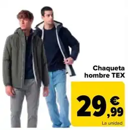Carrefour Chaqueta hombre TEX oferta