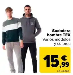 Carrefour Sudadera hombre TEX oferta