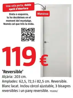 Bauhaus Massissa 'Reversible' oferta