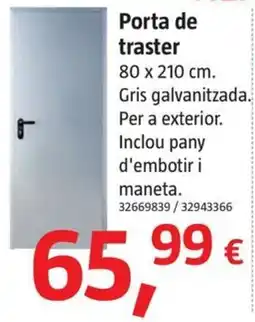 Bauhaus Porta de traster oferta