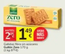 Consum Gullón Zero galletas fibra sin azúcares oferta