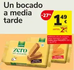 Consum gullón zero sin azúcares oferta