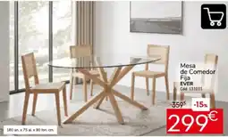 Conforama Ever mesa de comedor fija oferta