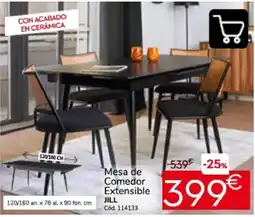 Conforama Jill mesa de comedor extensible oferta