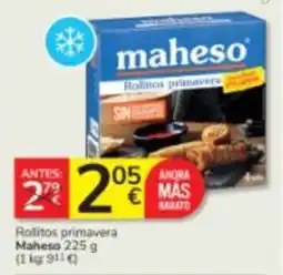 Consum maheso rollitos primavera oferta