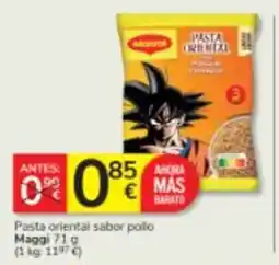 Consum Maggi pasta oriental sabor pollo oferta