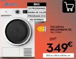 Conforama Midea secadora md110h80/w-es oferta