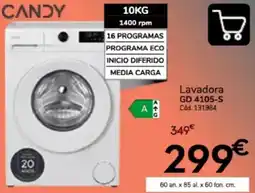 Conforama Candy lavadora gd 4105-s oferta