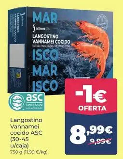 La Sirena la Sirena langostino vannamei cocido oferta