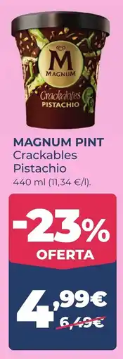 La Sirena magnum pint crackables pistachio oferta