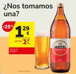 Consum Amstel cerveza oferta