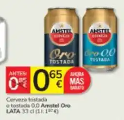 Consum Amstel cerveza tostada oferta