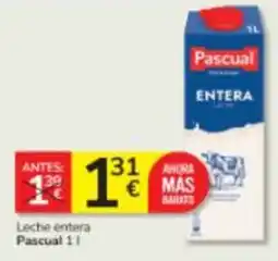 Consum Pascual leche entera oferta