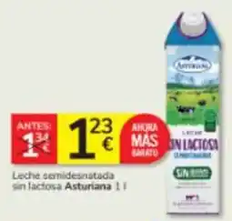 Consum Asturiana leche semidesnatada sin lactosa oferta