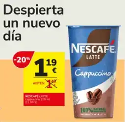 Consum Nescafe latte cappuccino oferta