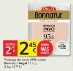 Consum Argal Bonnatur pechuga de pavo oferta