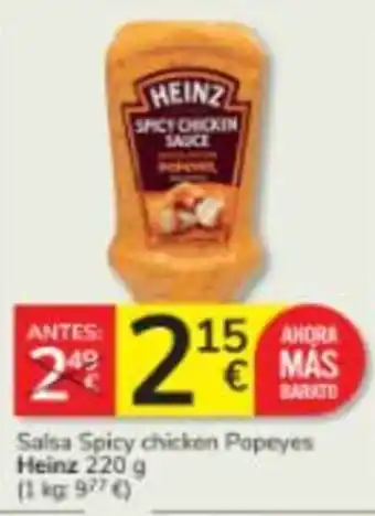 Heinz salsa spicy chicken popeyes