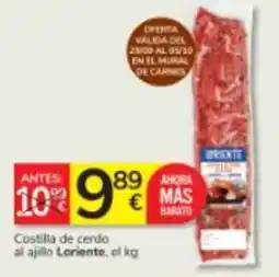 Consum Loriente costilla de cerdo al ajillo oferta