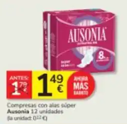 Consum Ausonia compresas con alas super oferta