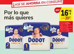 Consum Dodot sensitive paquete oferta