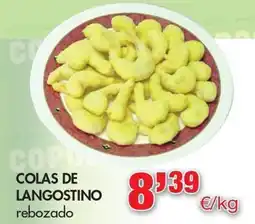 Congelados Copos Colas de langostino rebozado oferta