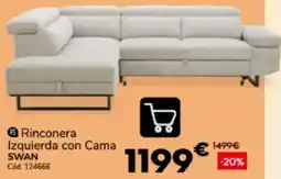 Conforama Swan rinconera izquierda con cama oferta