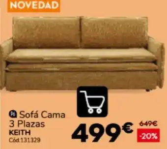 Keith sofá cama 3 plazas