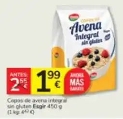 Consum Esgir copos de avena integral sin gluten oferta