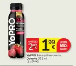 Consum YoPRO fresa y frambuesa oferta